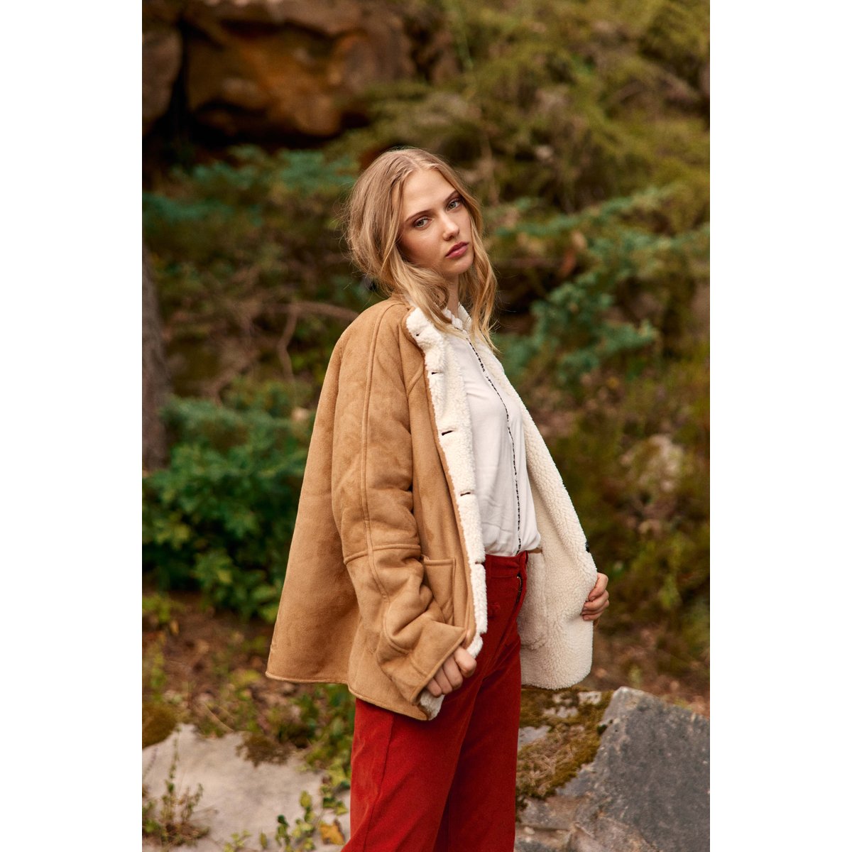 MANTEAU uni NATHALIE camel, LA PETITE ETOILE