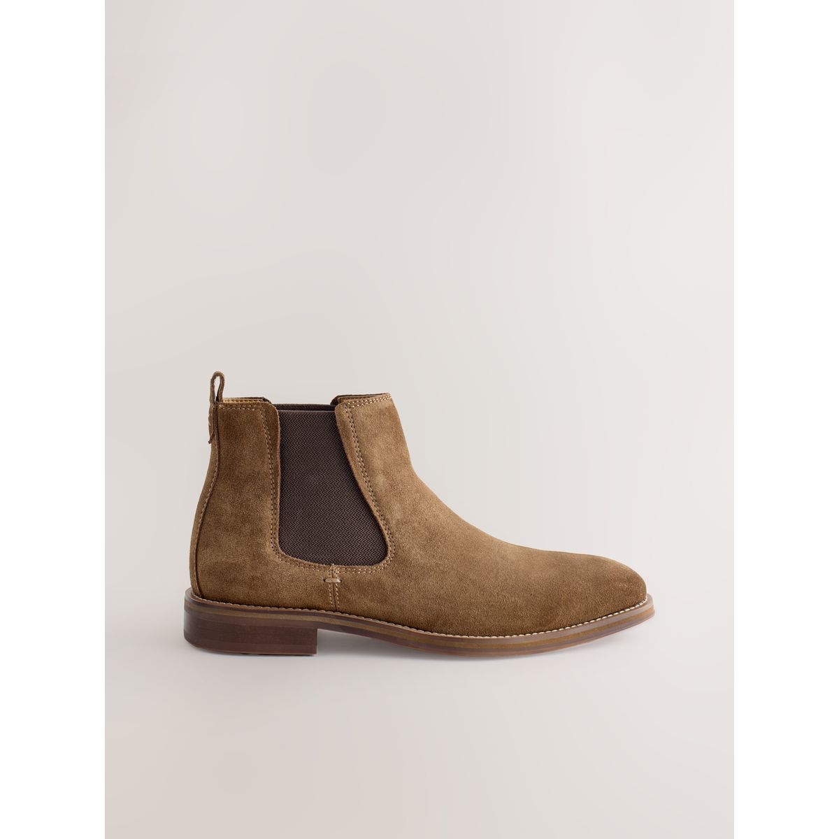 Bottines chelsea en daim marron fauve, NEXT