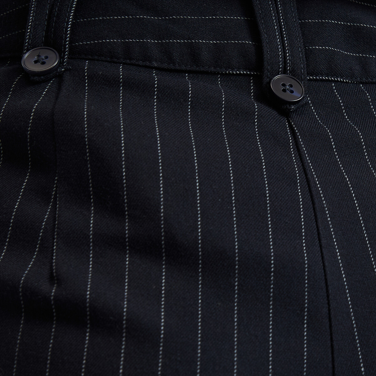 Tennis Striped Trousers with Wide Leg navy/off-white striped, LA REDOUTE COLLECTIONS