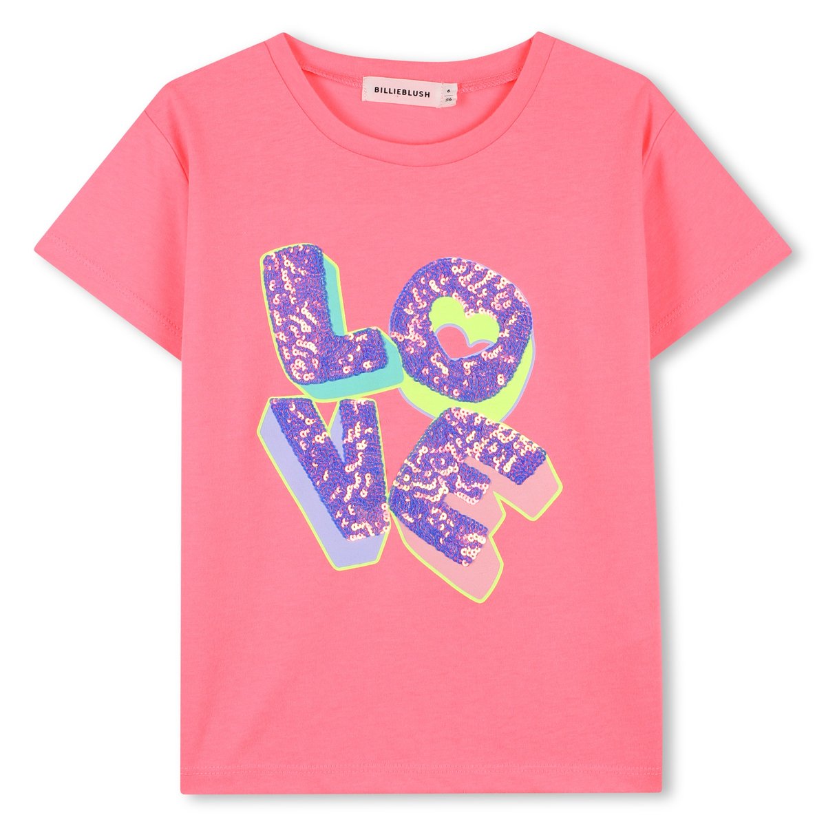 T-shirt à manches courtes rose fluo, BILLIEBLUSH