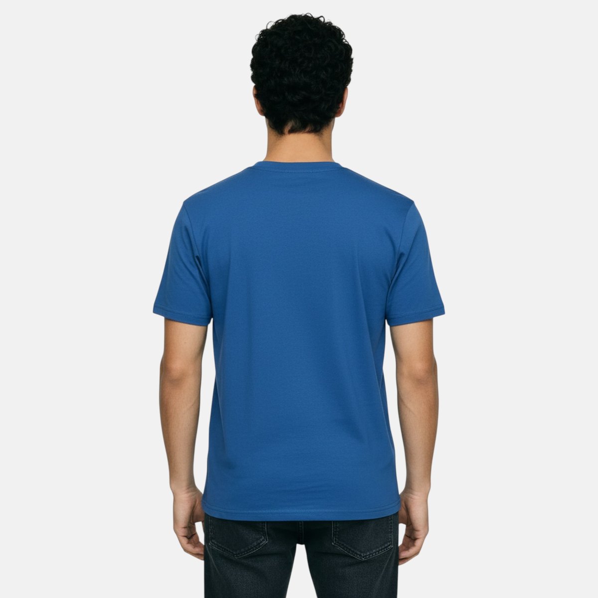 T-shirt manches courtes, col rond TEAM bleu marine, ELLESSE