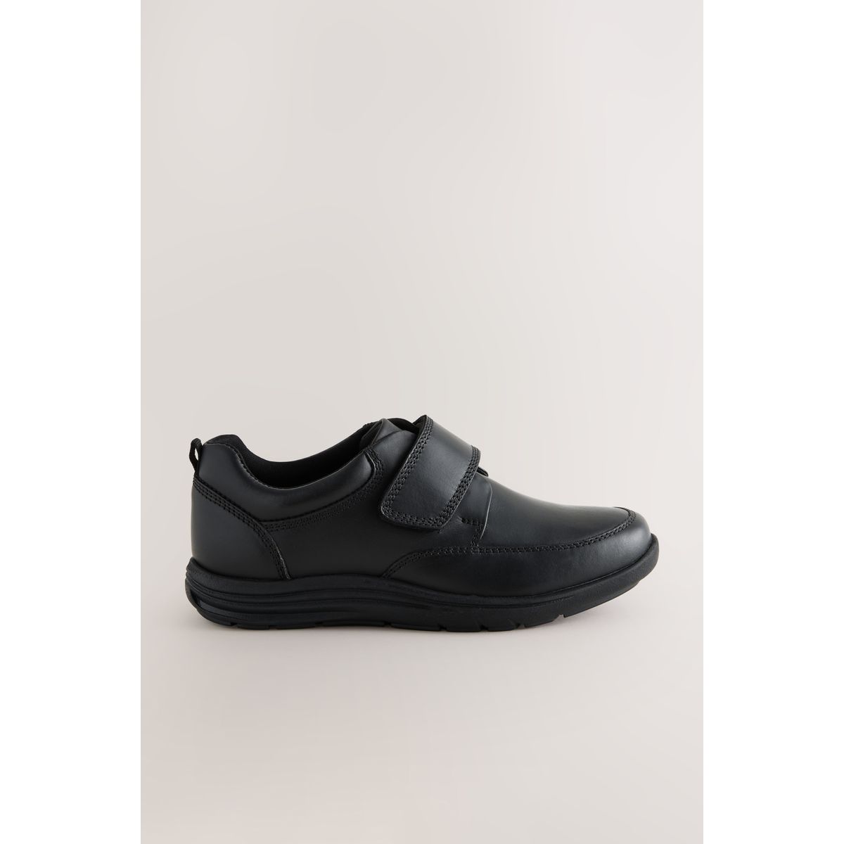 Chaussures d'école à scratch et 1 bride noir, NEXT