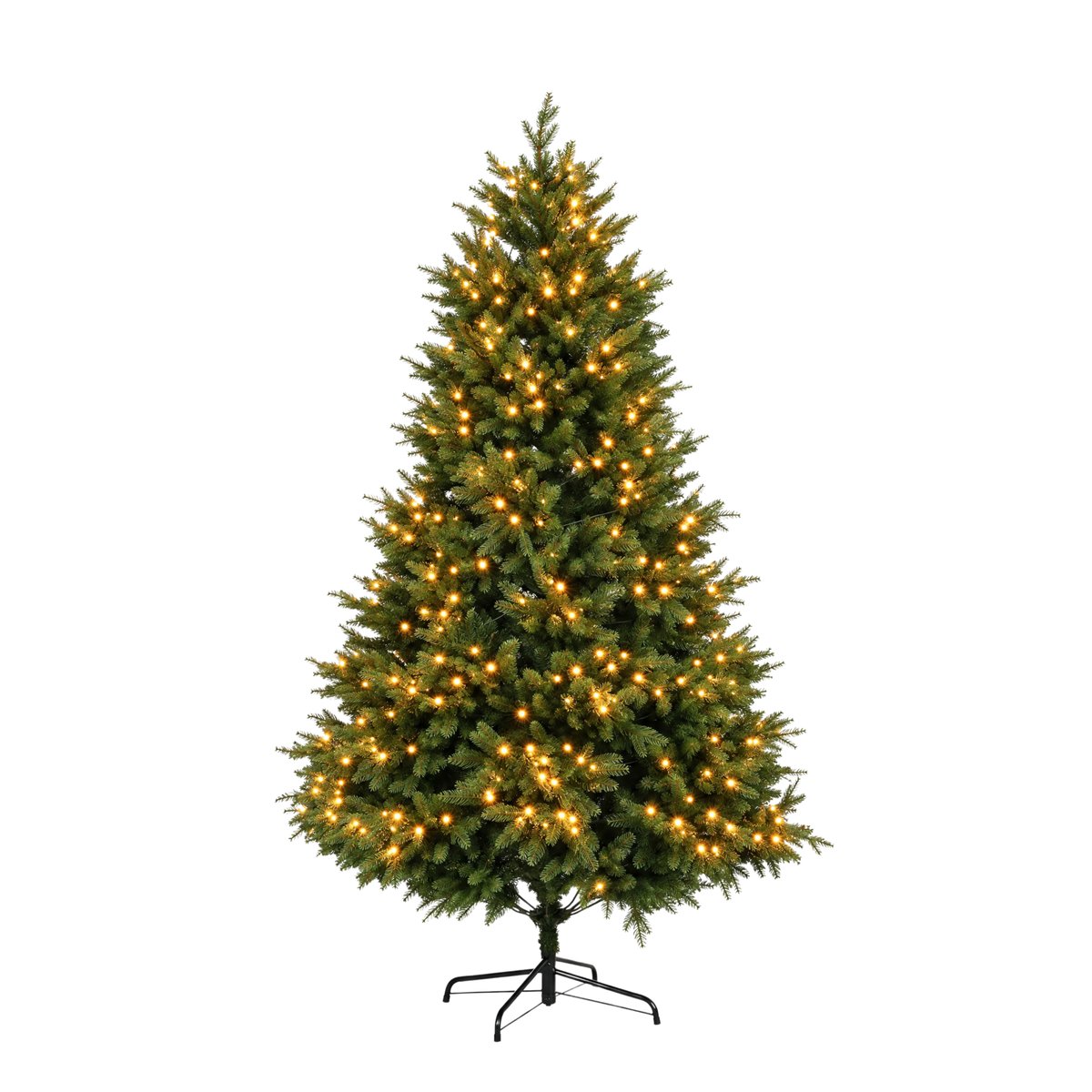 Sapin de noël à led décoratif artificiel H250 FLUFFY vert, SIA
