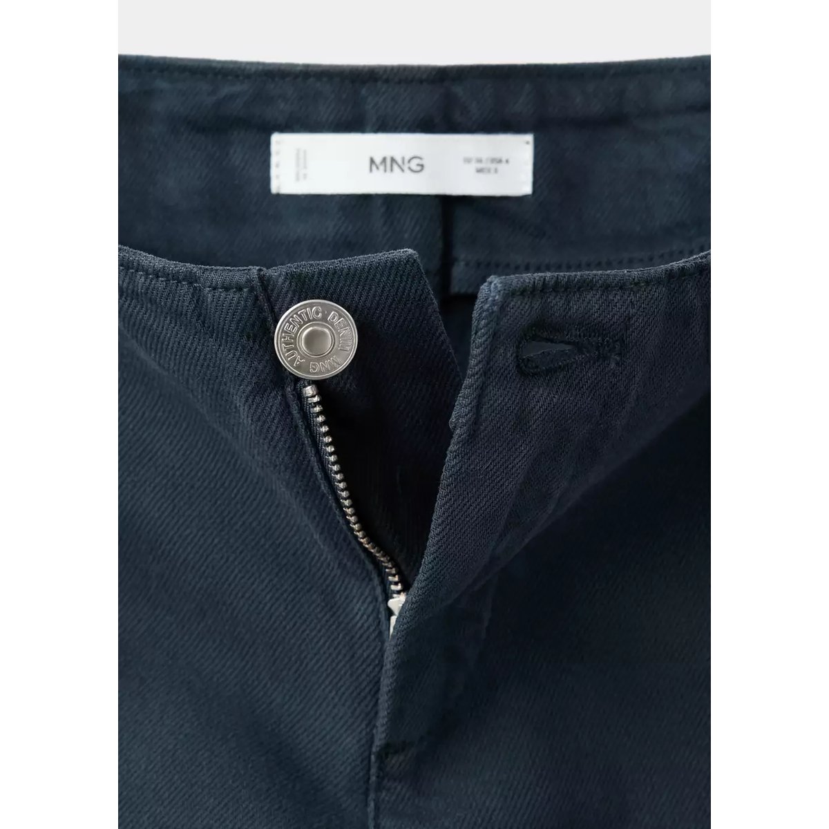 Jean low waist nœud gris anthracite, MANGO TEEN