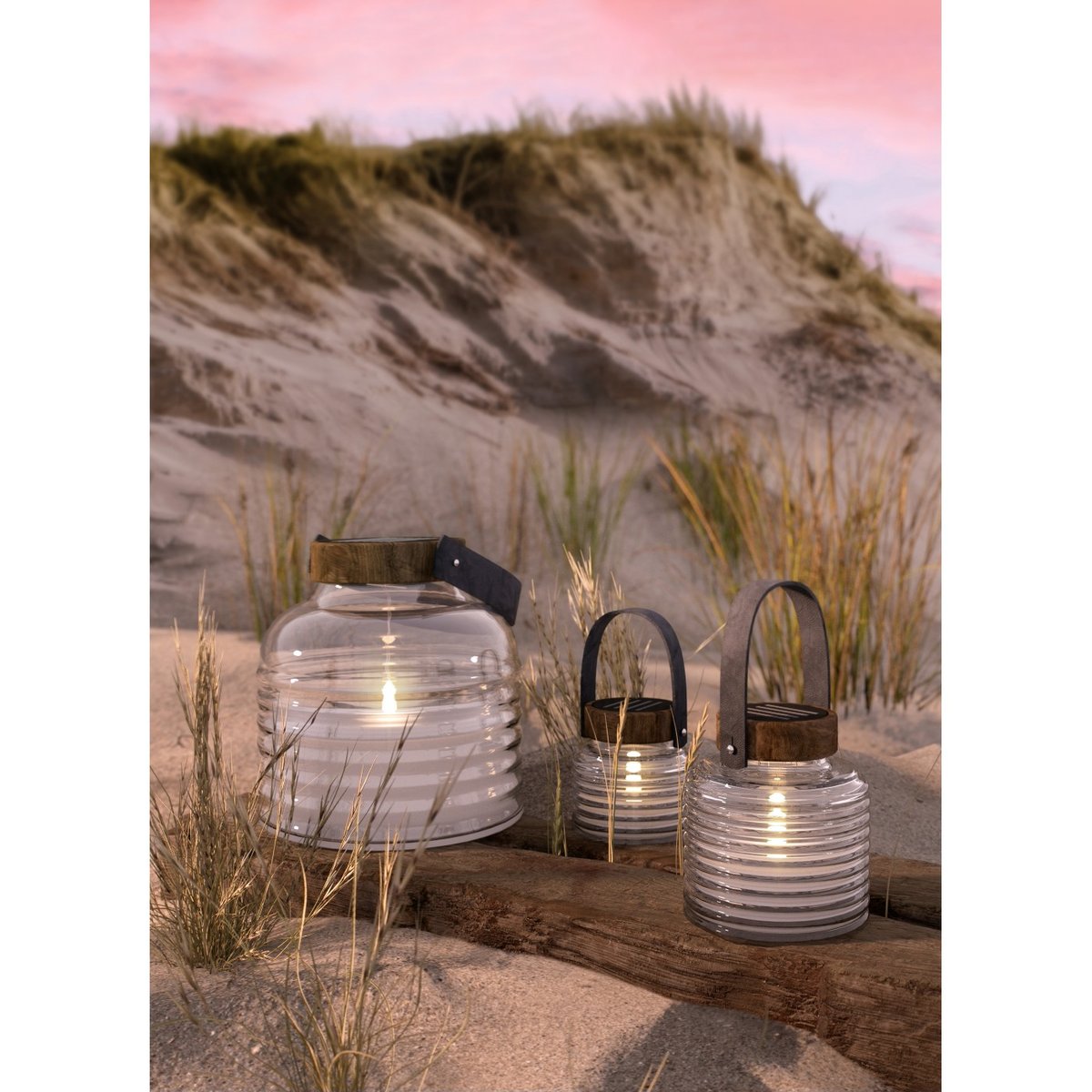 Lanterne Solaire LED Aston H 16cm marron, noir, SIRIUS