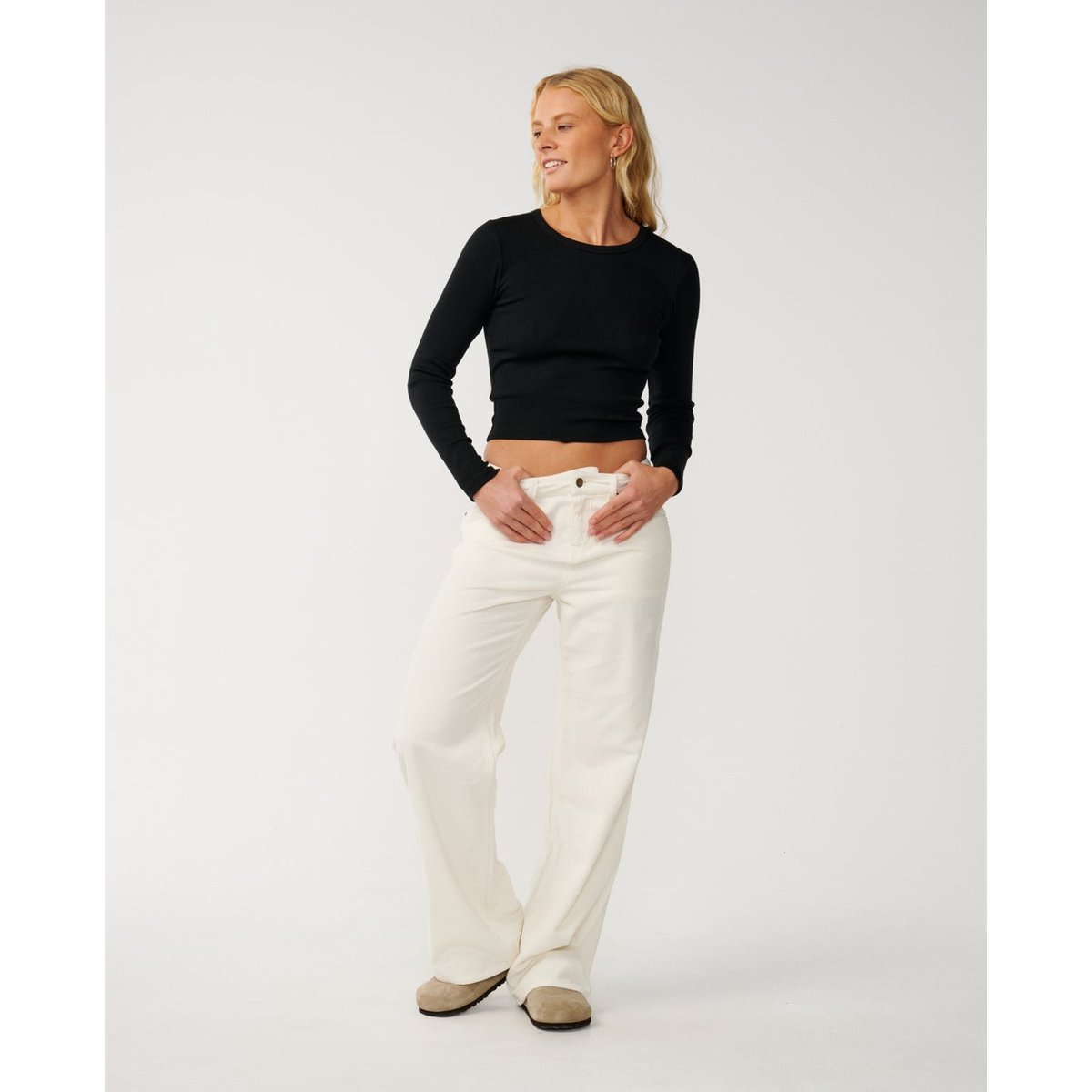 Pantalon en velour Aggie Relax bone, RIP CURL