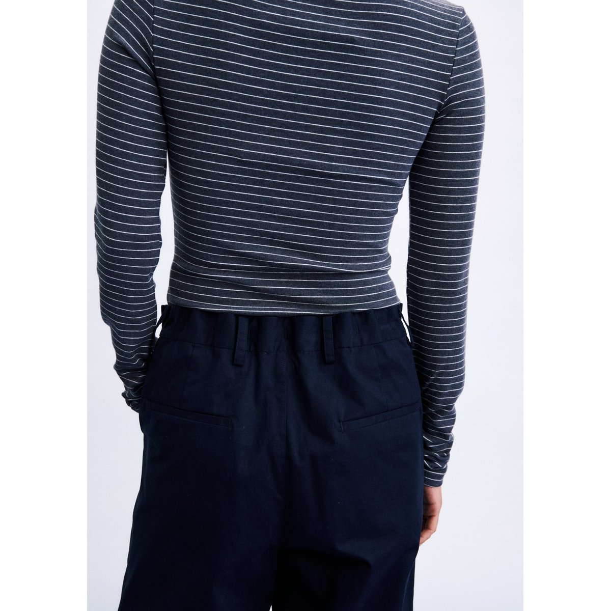 Pantalon Voio en coton VOIO bleu marine, FRNCH