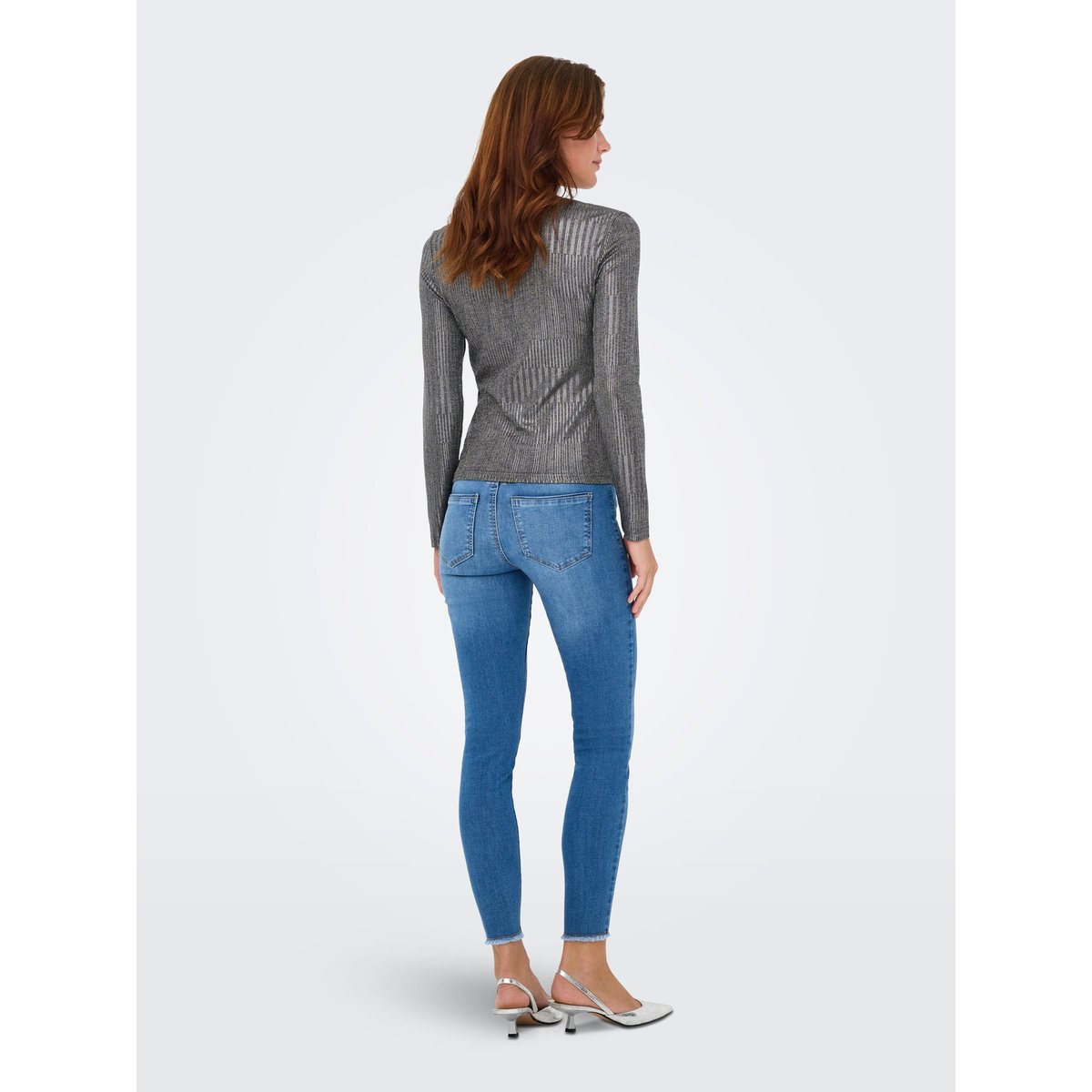 Top dark grey melange, ONLY
