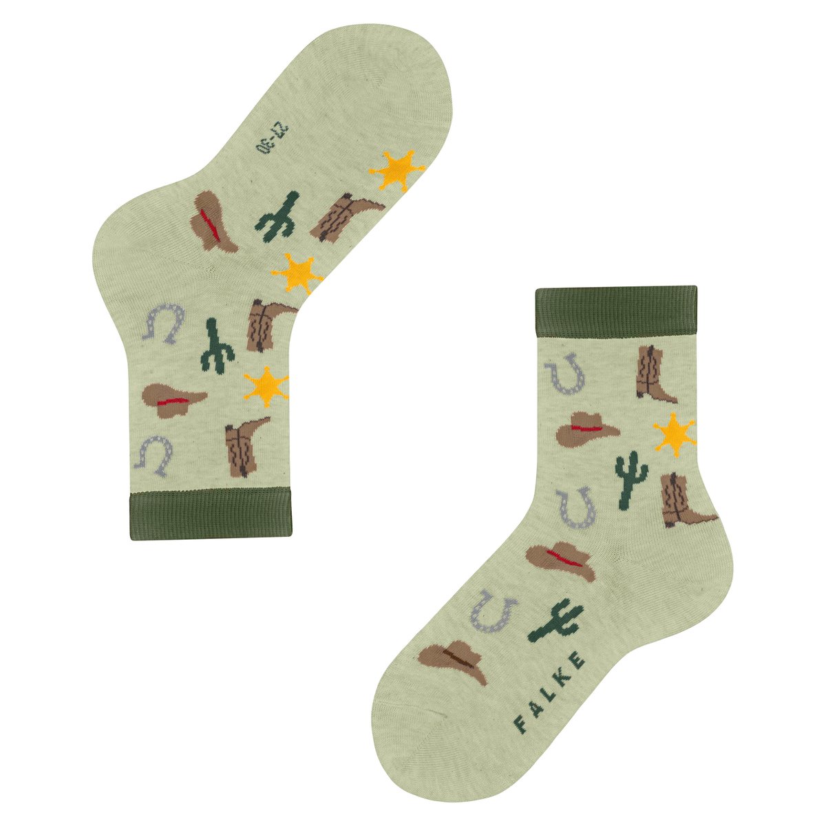 Chaussettes Little Cowboy vert, FALKE