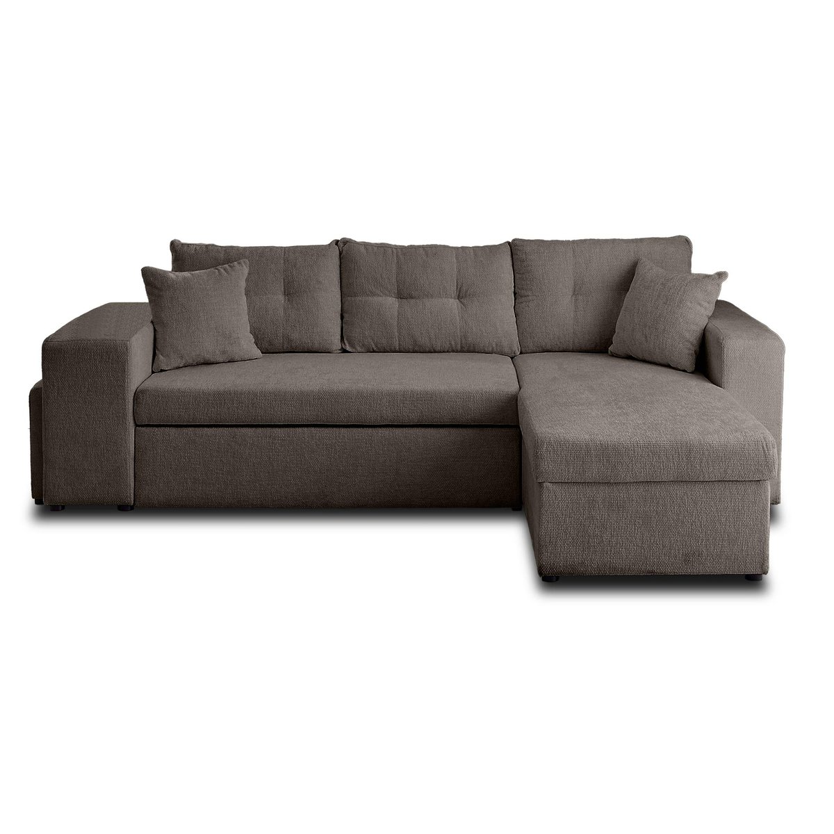 Canapé d'Angle Convertible 4 places - CALIFORNIA gris, BEST MOBILIER