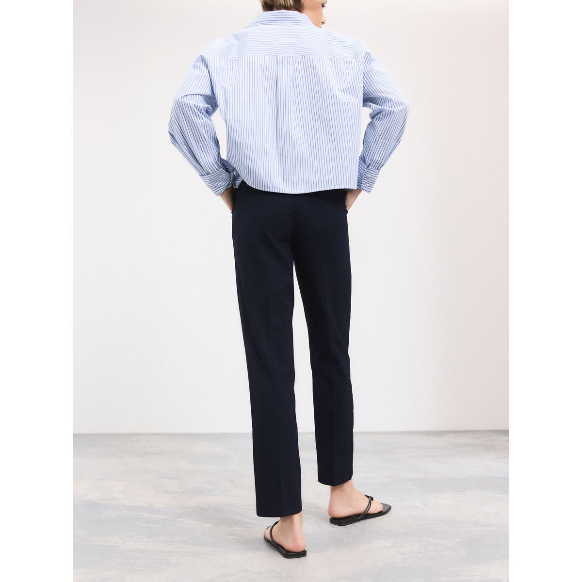 Pantalon slim ajusté bleu marine, NEXT