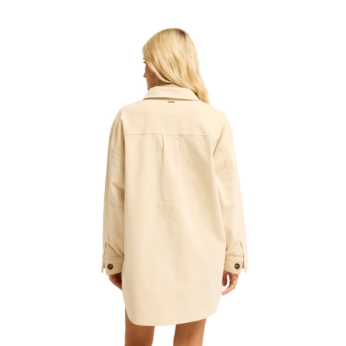 Robe en velours côtelé WINTER OCEAN blanc white cap, BILLABONG