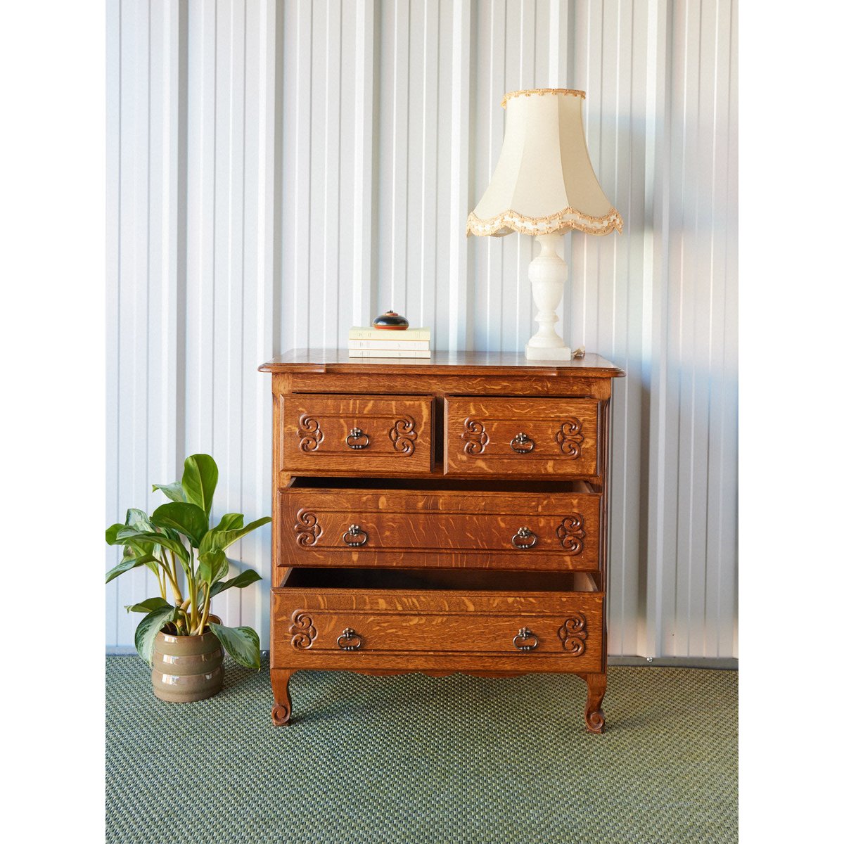 Commode en bois Garance N°582 - Bon état bois clair, DEBONGOUT
