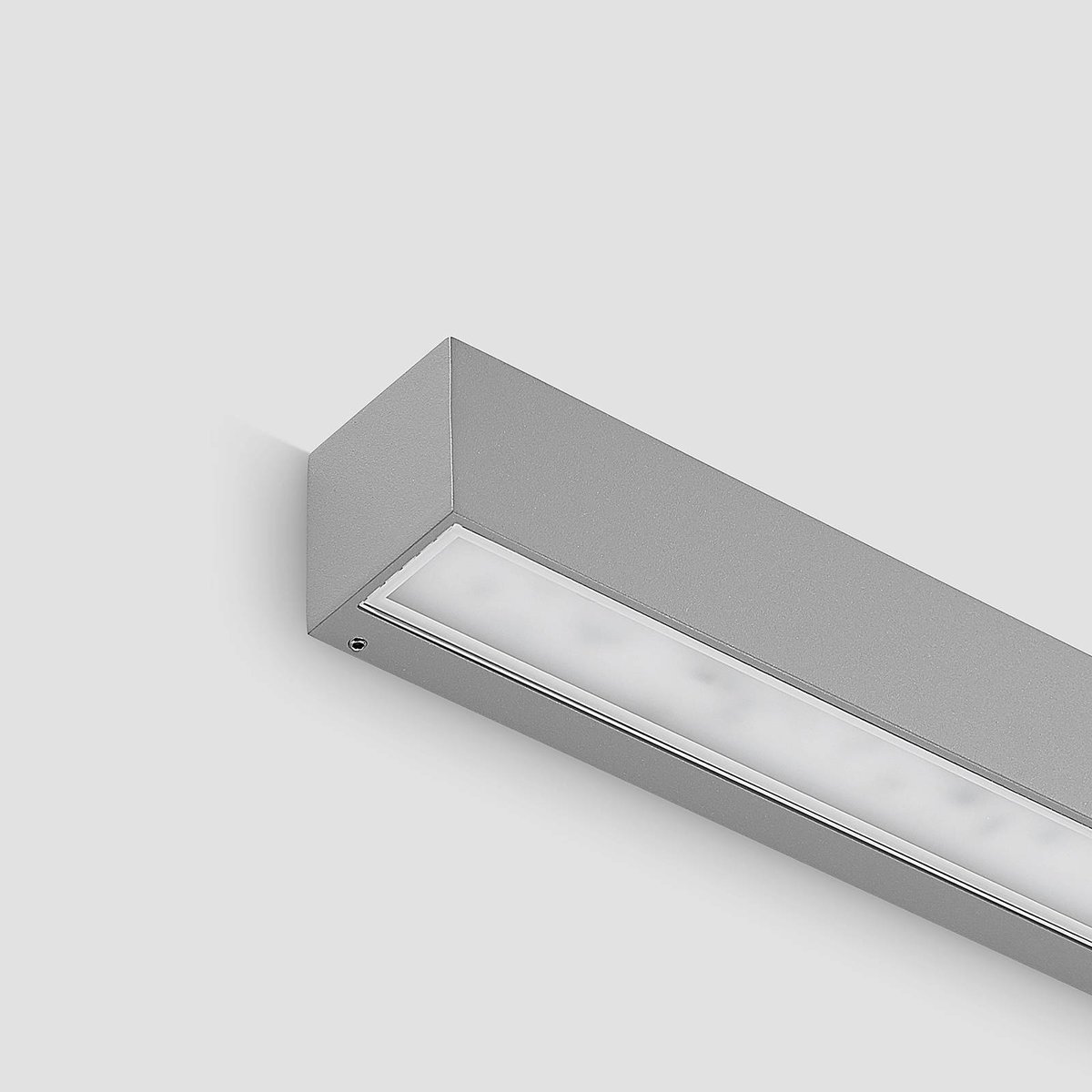 Applique extérieure en aluminium moderneLED argent, LUCANDE