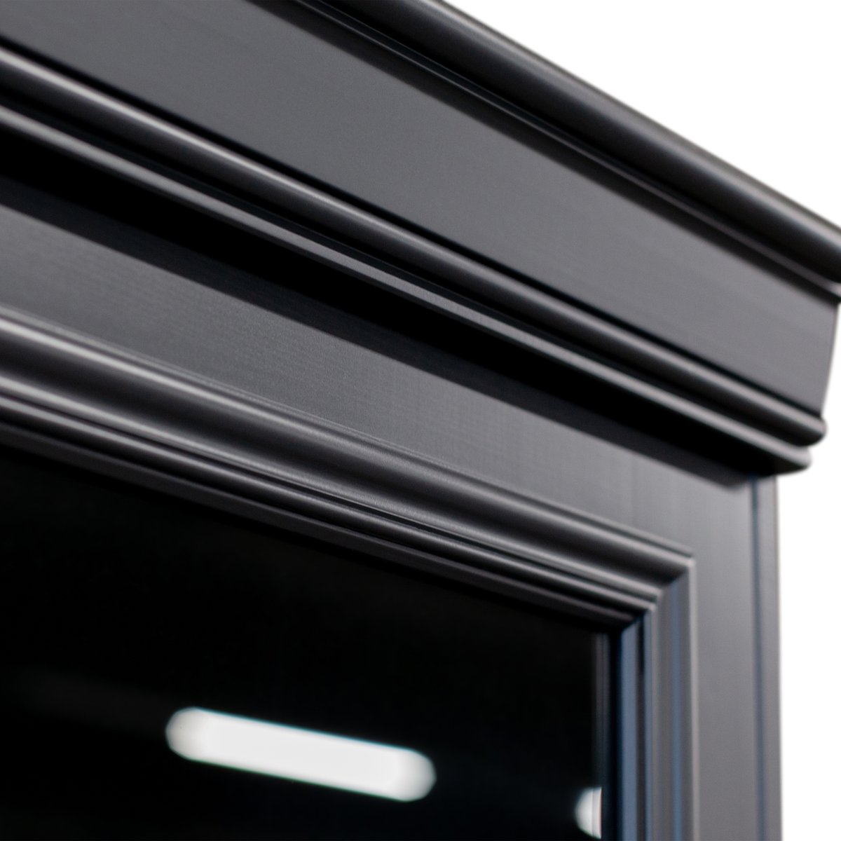 Vitrine en pin et verre ORGANIZE noir mat, WOOOD