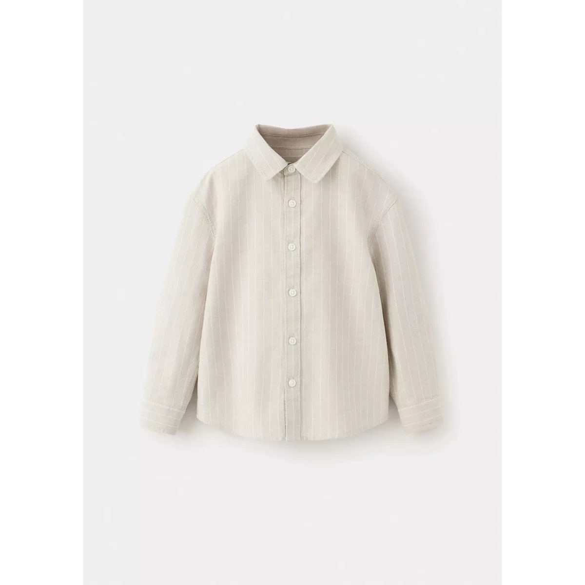 Chemise 100 % coton rayures sable, MANGO BABY