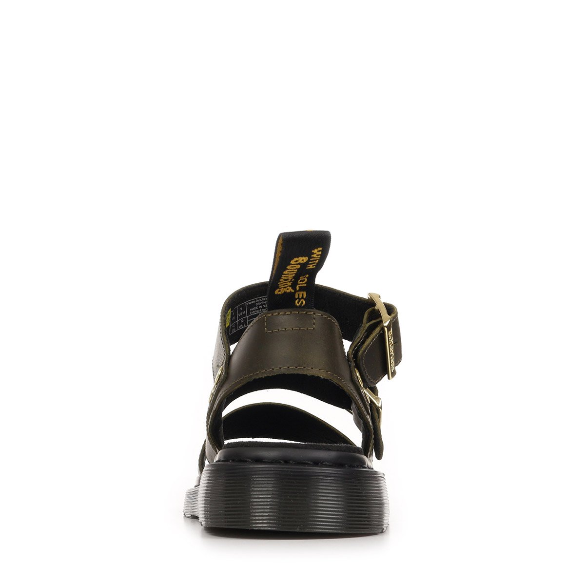 Sandales Gryphon en cuir Wyoming olive, DR. MARTENS