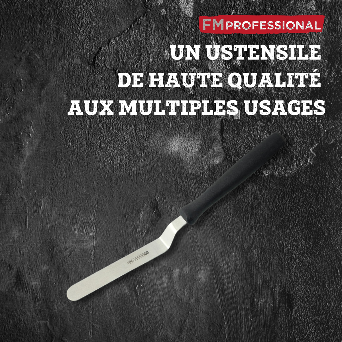 Mini spatule coudée gris, FM PROFESSIONAL
