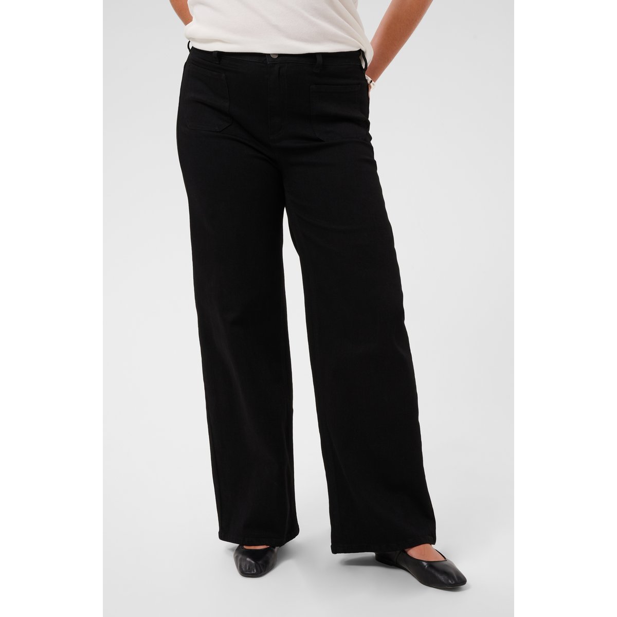 Jeans noir, KAFFE CURVE