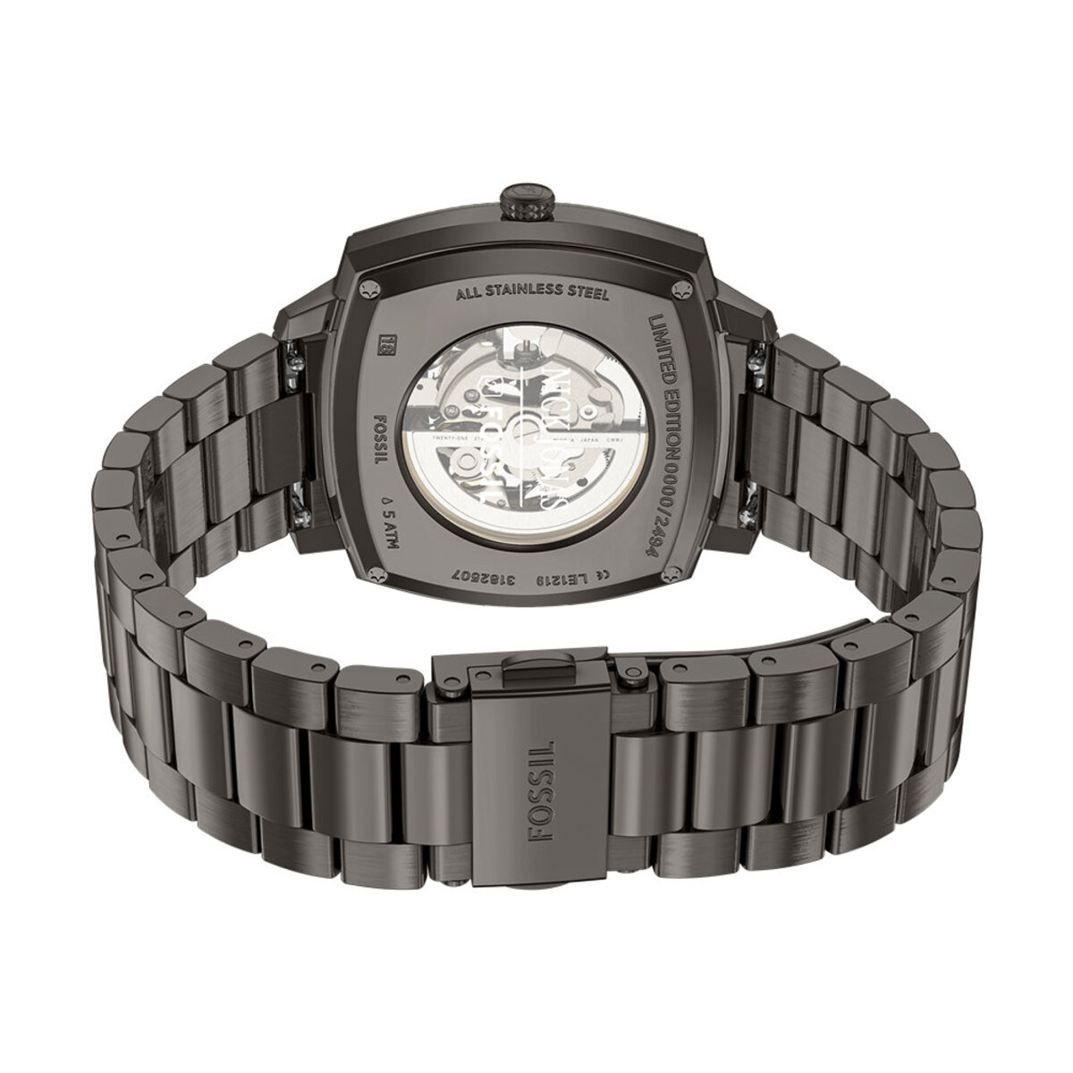 Montre Analogique MACHINE LUXE gun métal noir gun métal, FOSSIL