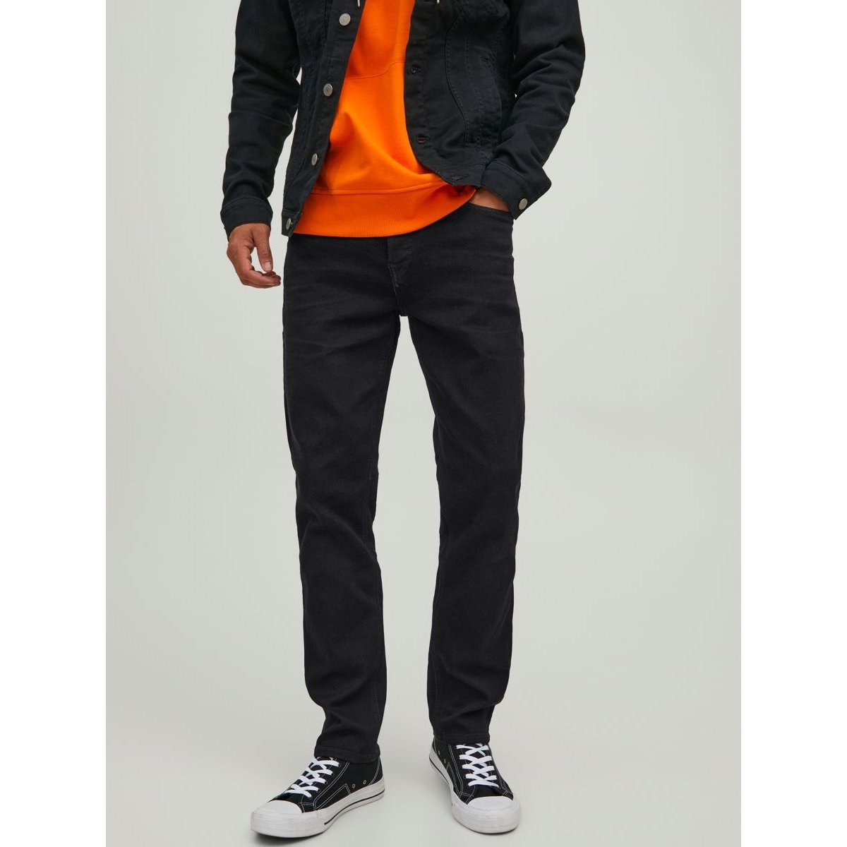 Jean Coupe Tapered black denim, JACK & JONES