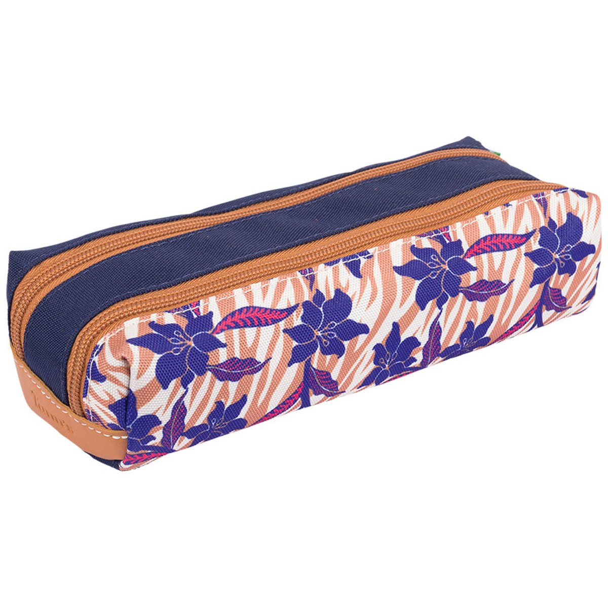 Trousse double compartiment violet, TANN'S