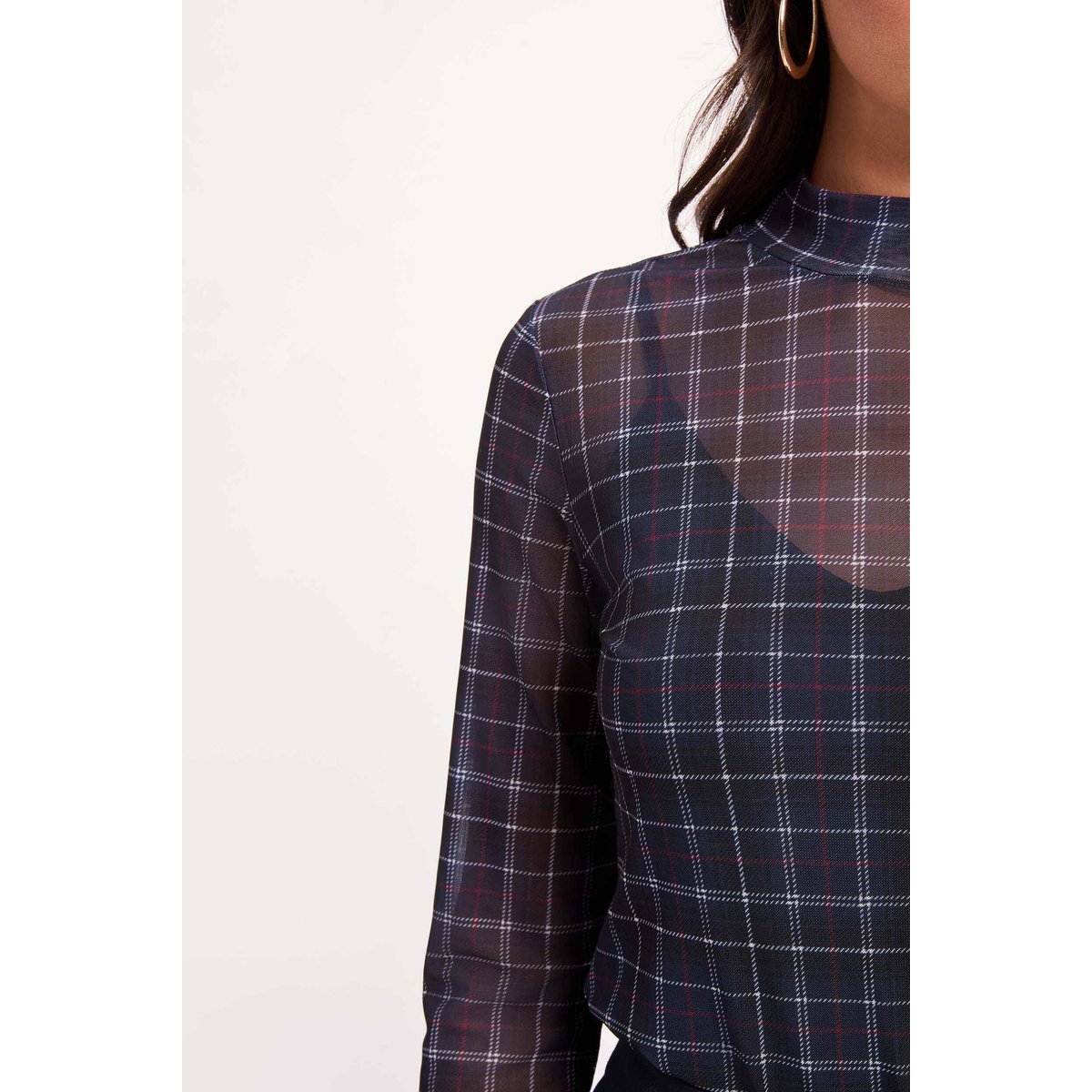 T-shirt cintré col rond multicolore, MORGAN