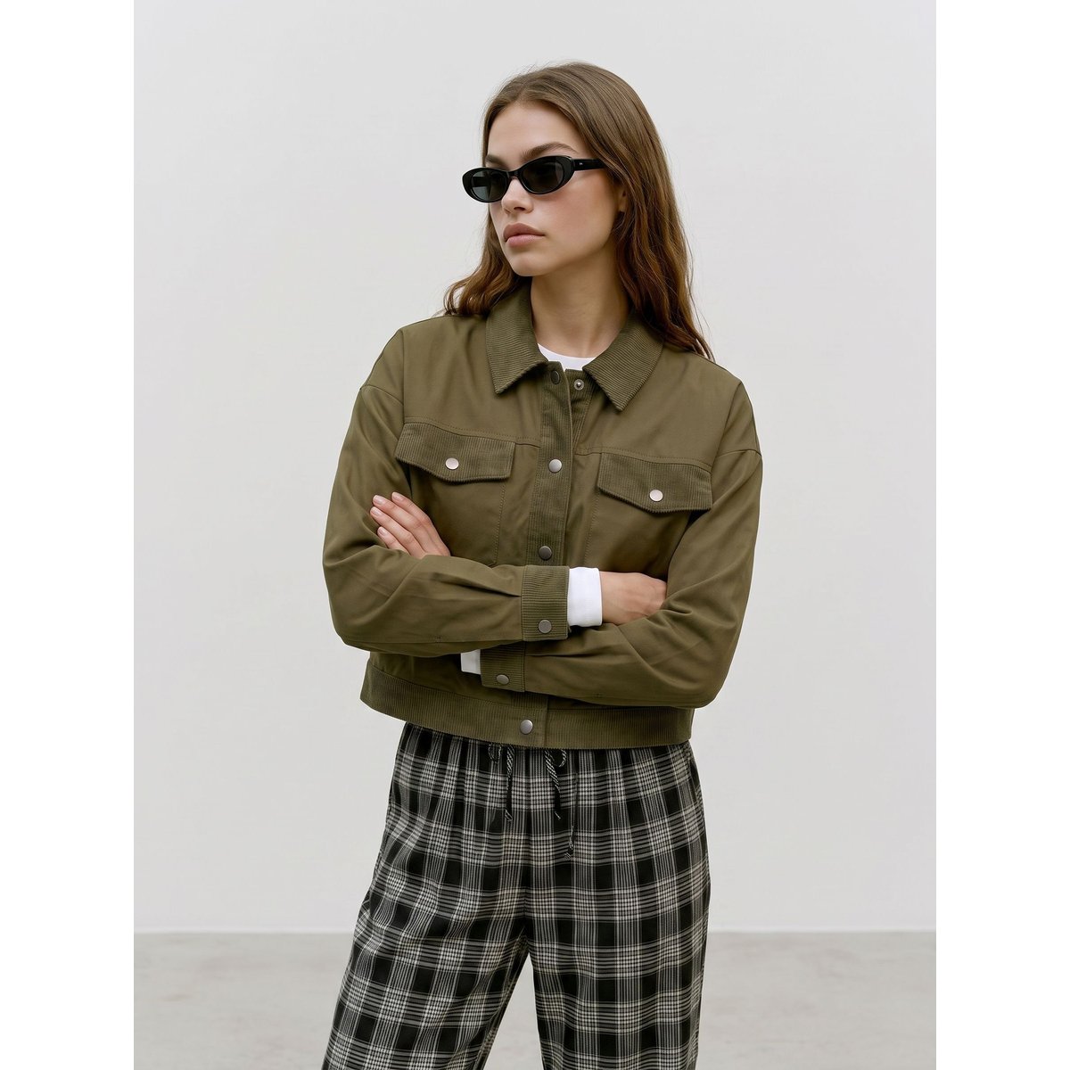 Veste verte - green olive, VERO MODA