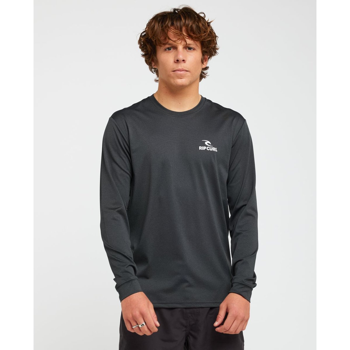 T-shirt anti-UV STACK UPF50 manches longues noir marbré, RIP CURL