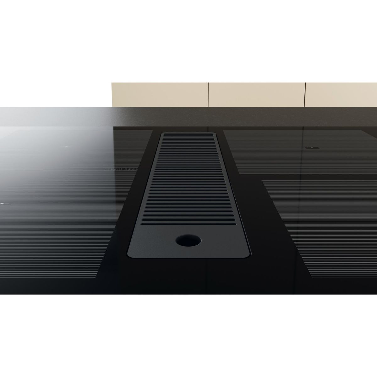 Plaque induction aspirante WVH1065UKIT FlexiCook couleur unique, WHIRLPOOL