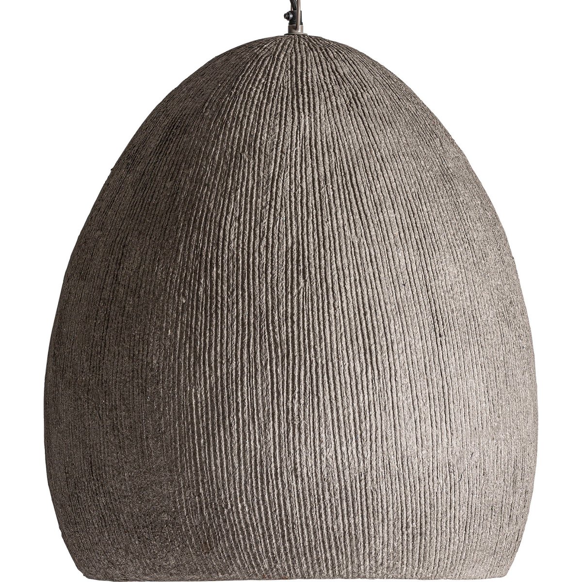 Suspension contemporaine en papier gris et taupe, RECOLLECTION