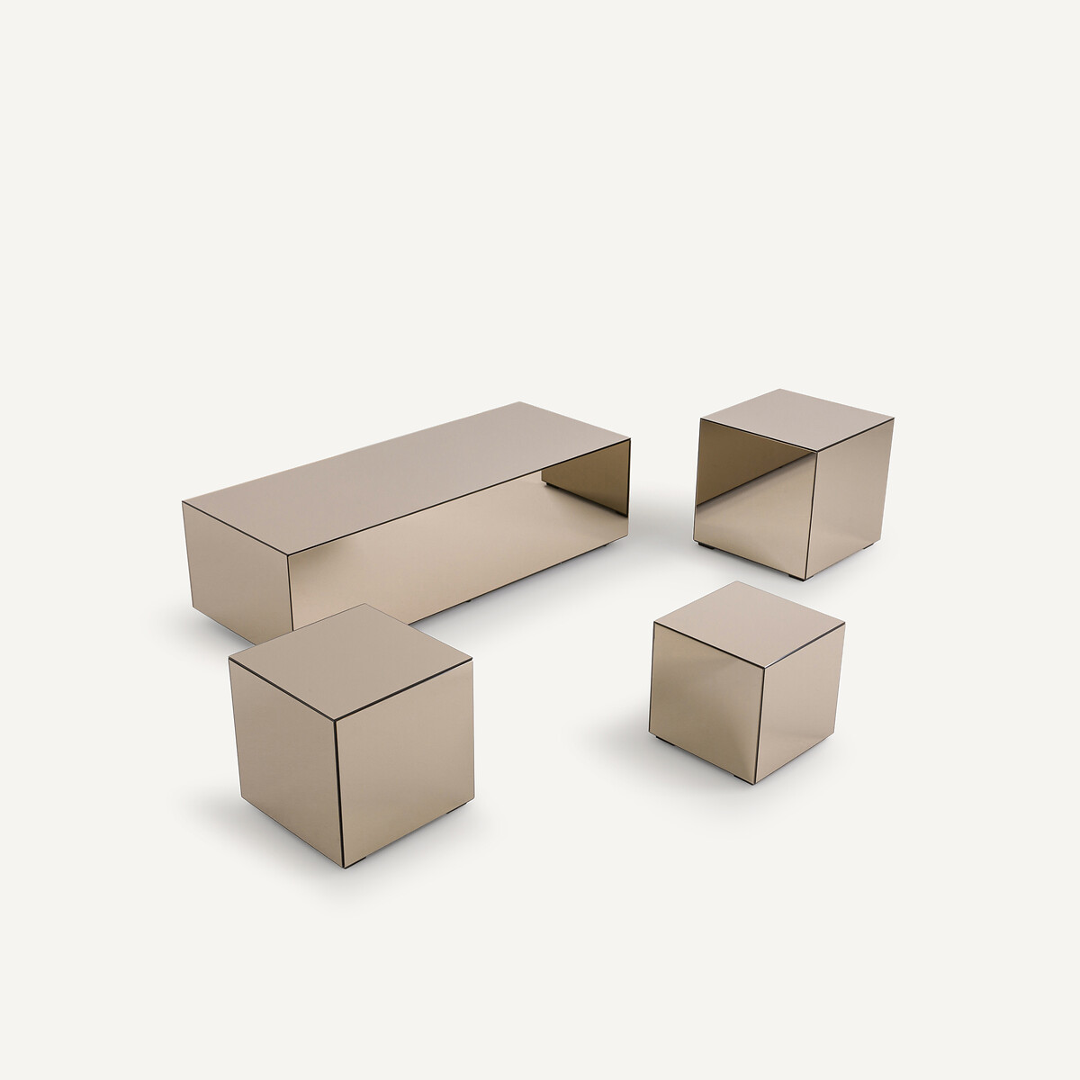 Table basse miroir, Lumir miroir bronze, AM.PM