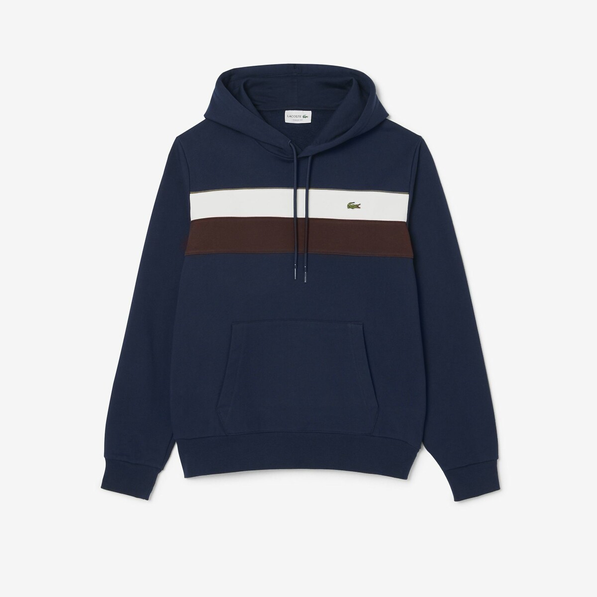 Colour Block Hoodie navy blue, LACOSTE