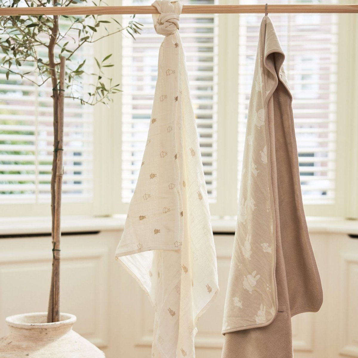 Couverture nomade Teddy Bear beige, blanc, JOLLEIN