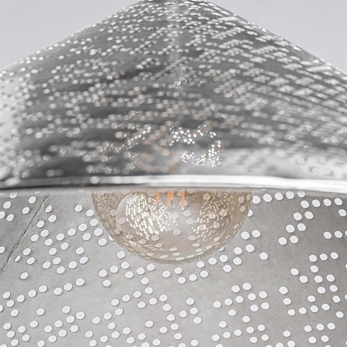 Suspension acier collection S.JACQUARD argenté, RECOLLECTION