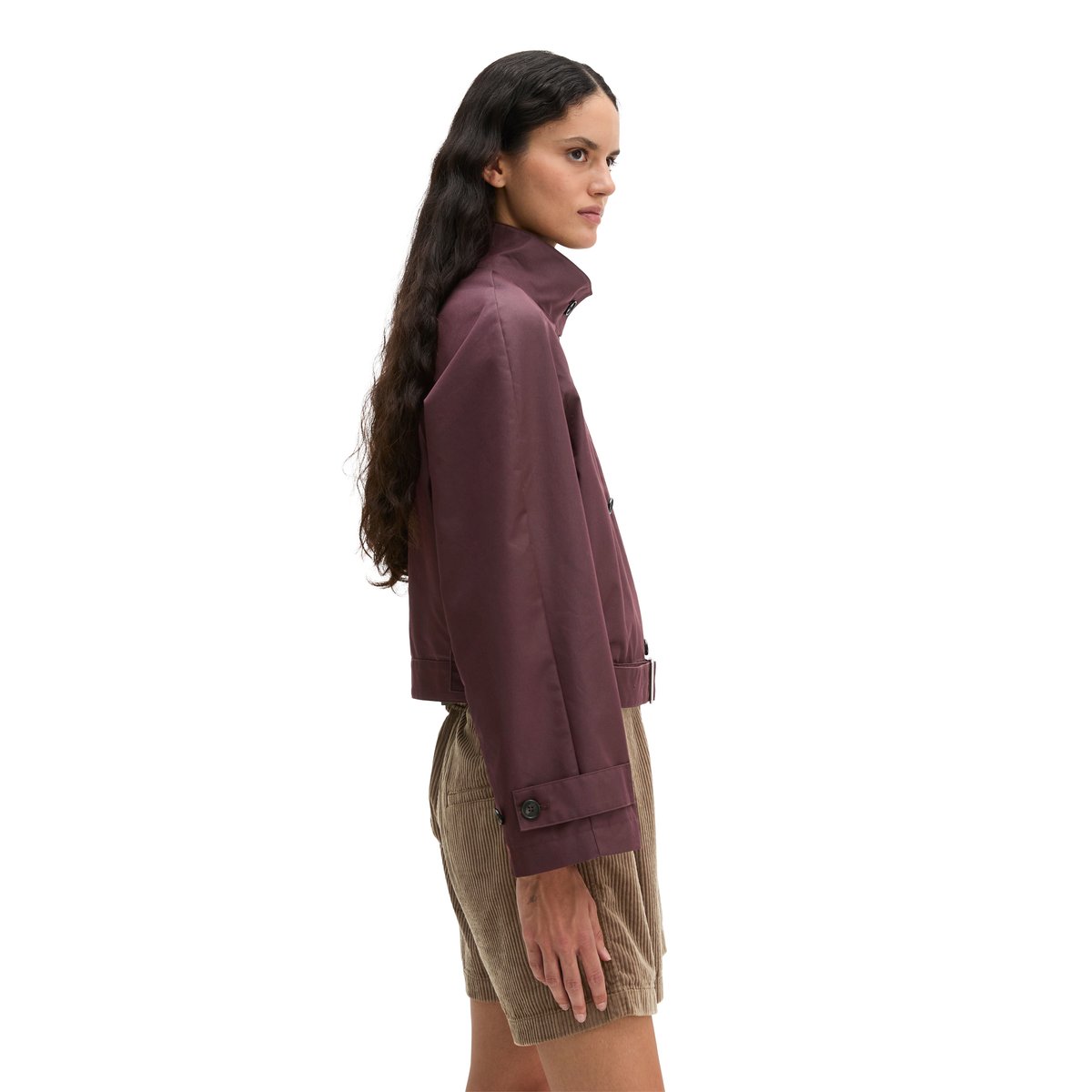 Veste outdoor regular en mélange de coton et de nylon rouge, MARC O'POLO