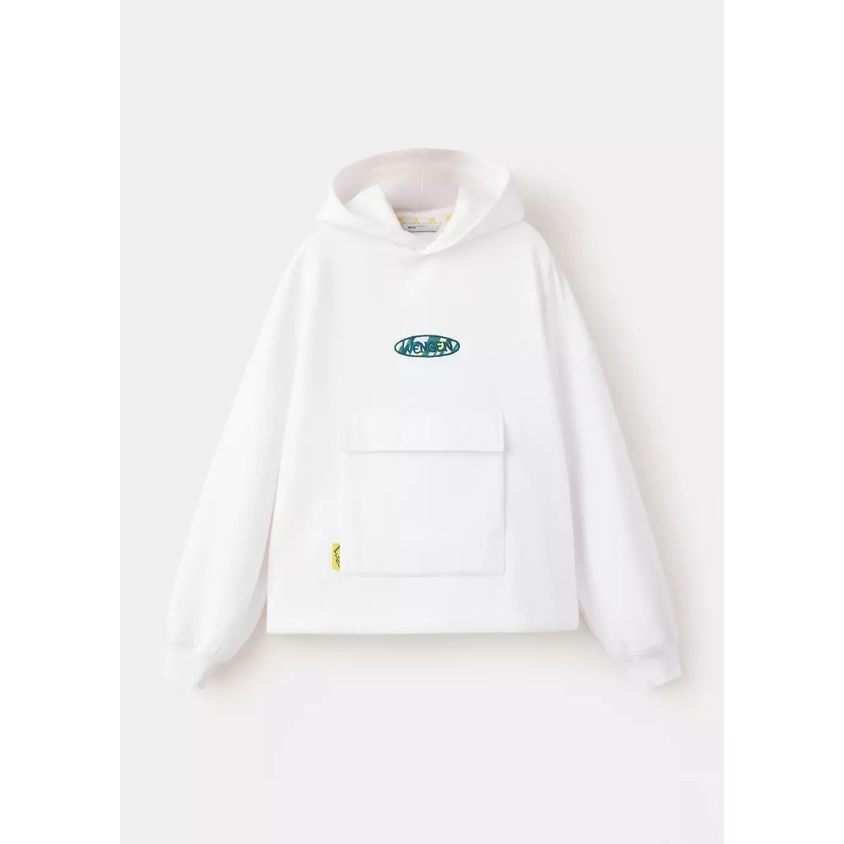 Sweat-shirt oversize imprimé blanc, MANGO KIDS