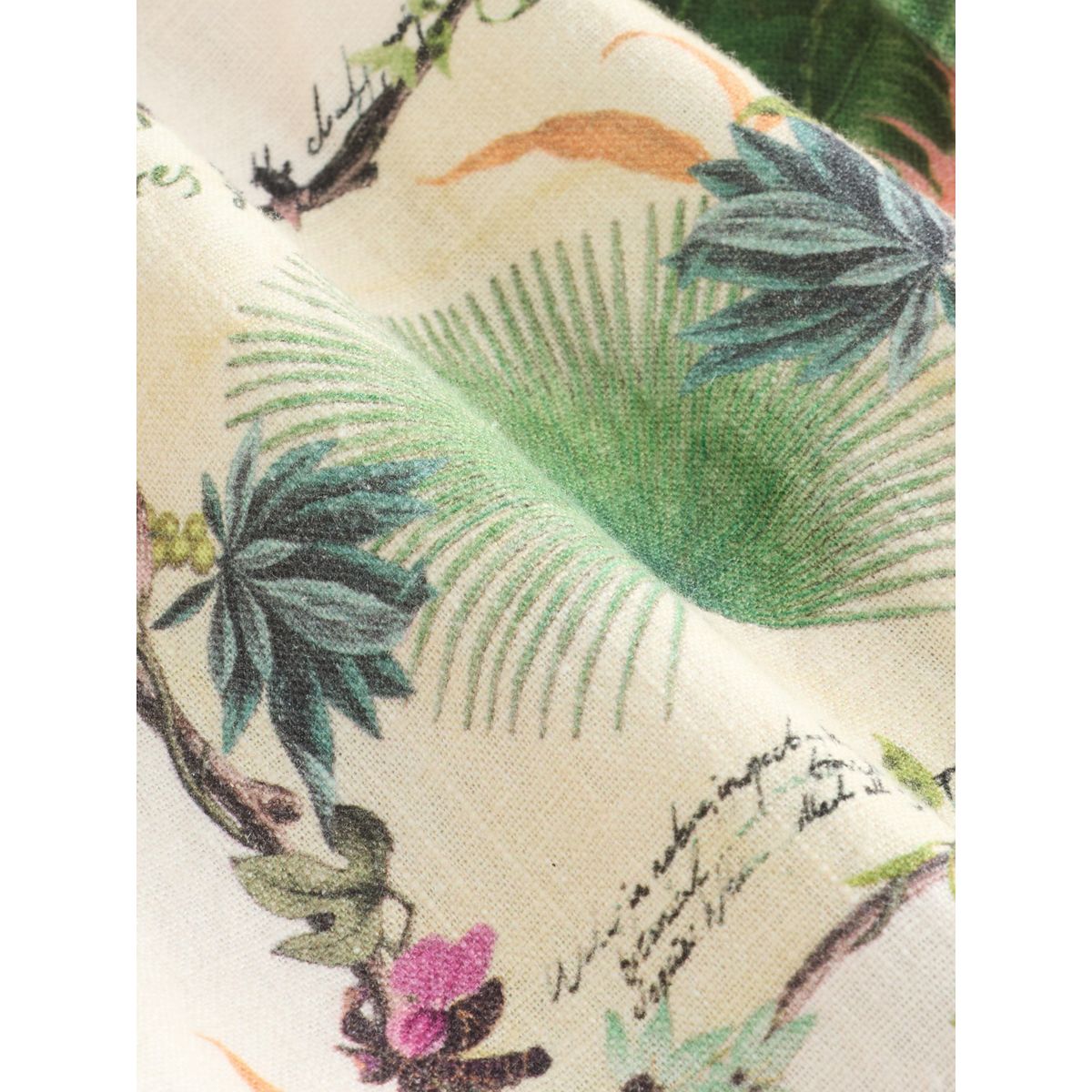 Robe mi-longue bandeau froncée en lin mélangé collection kew imprimé floral écru, NEXT