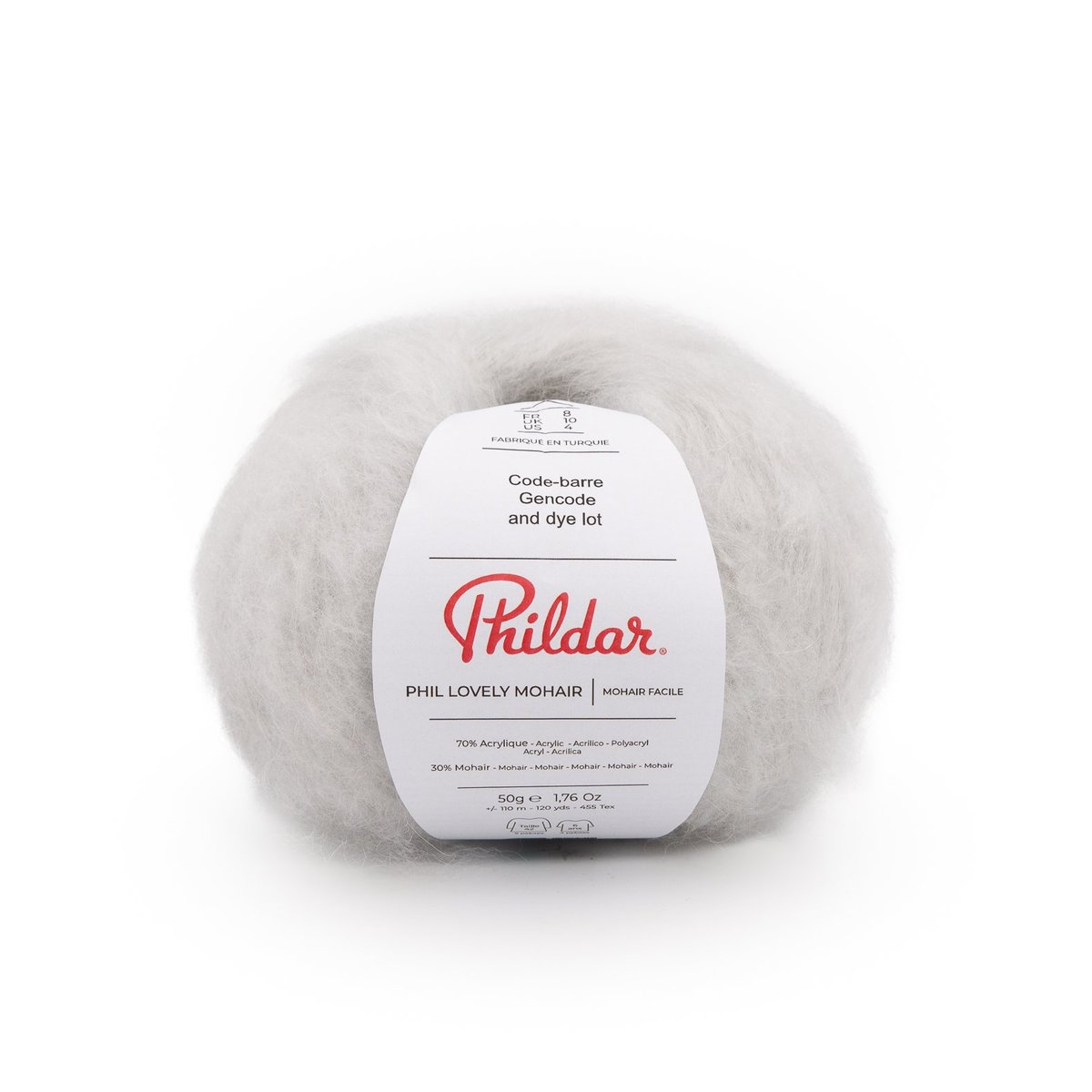 Phil Lovely Mohair gris, PHILDAR