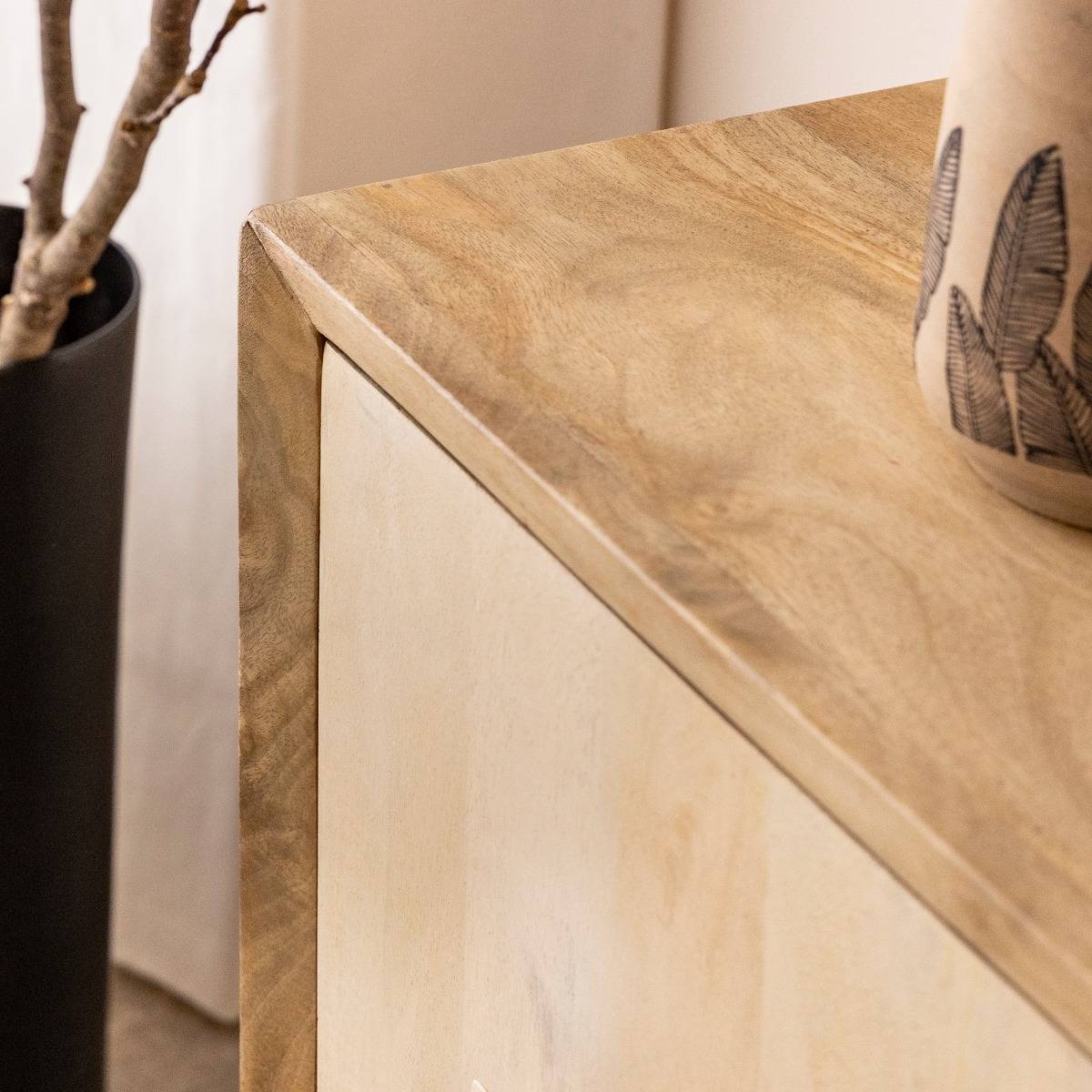 Buffet en bois de manguier ADARA bois clair, MADE IN MEUBLES