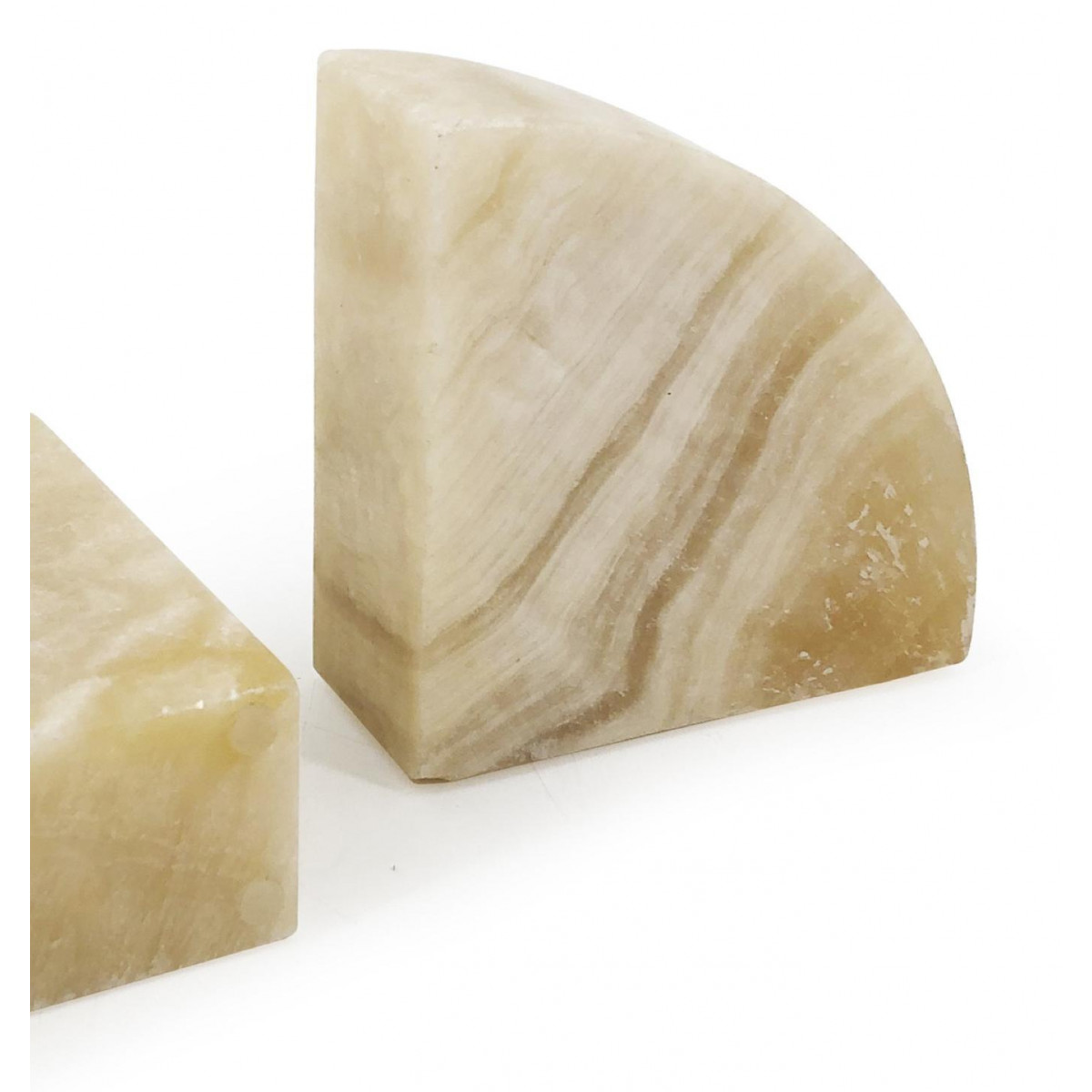 Serre-livre onyx beige beige, DECORATION D’AUTREFOIS