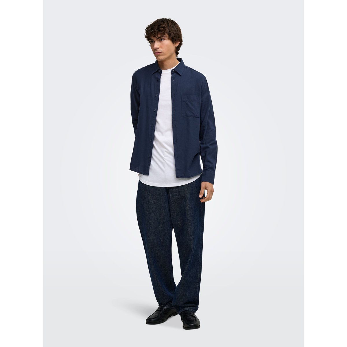 Chemise black iris 1, ONLY & SONS