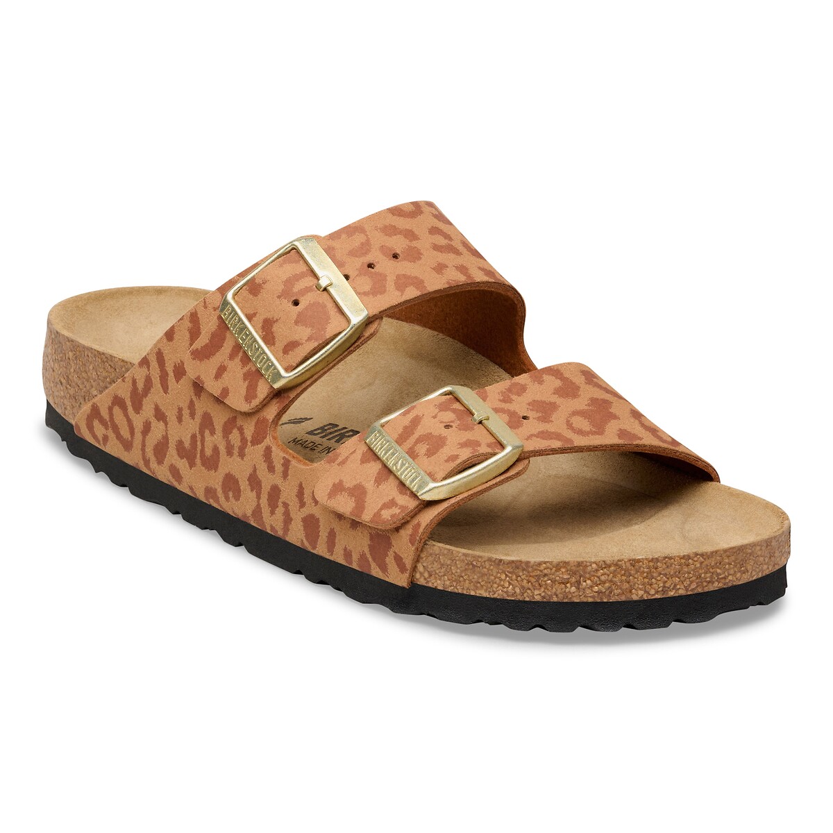 Mules double bride ARIZONA imprimé camel, BIRKENSTOCK