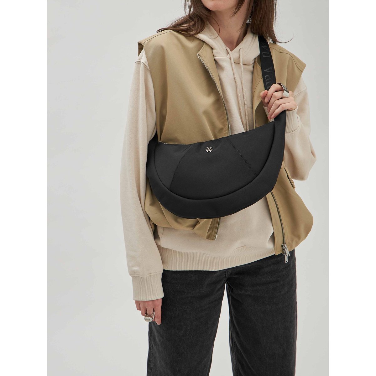 Sac banane Flavia noir, VANESSA WU