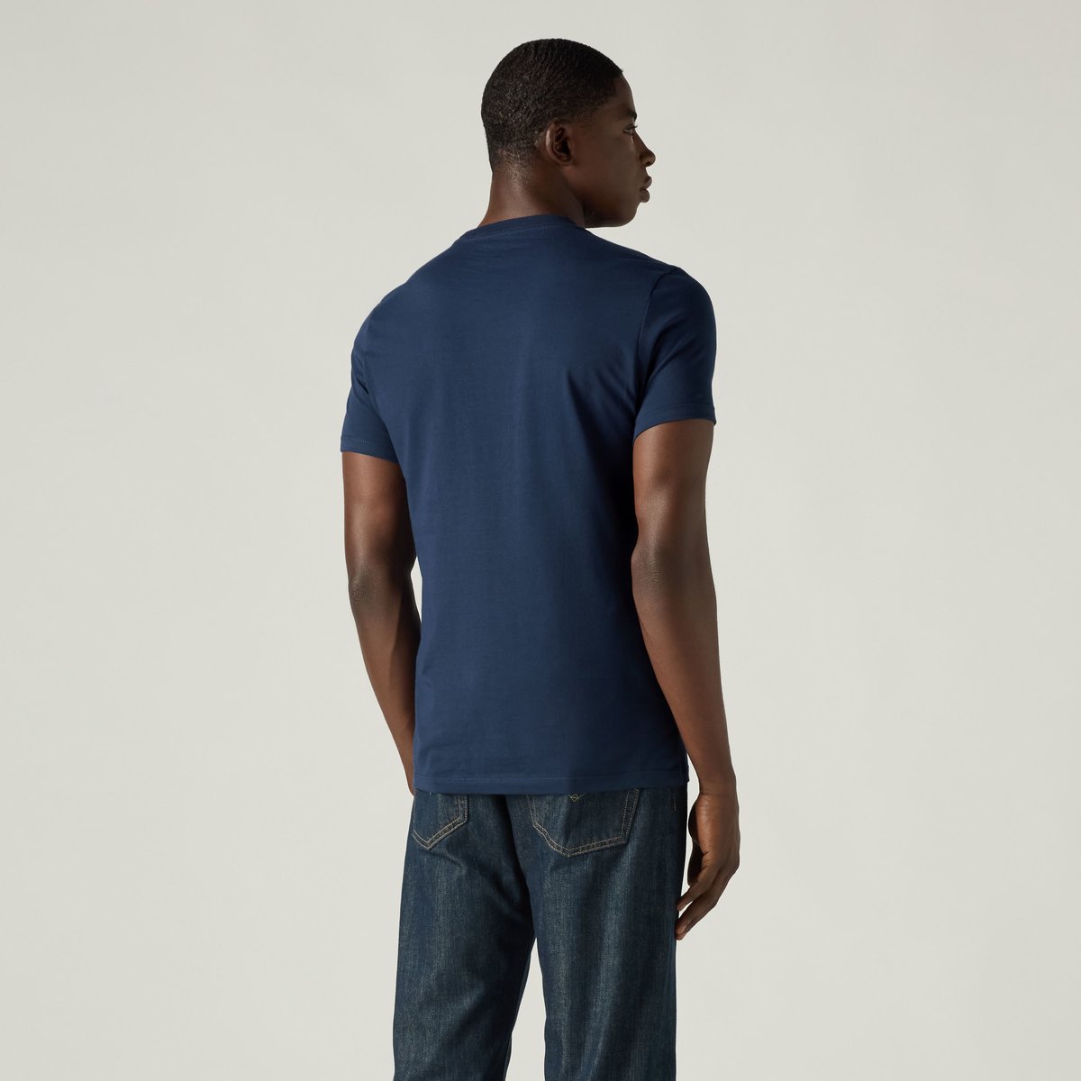 T-shirt graphique à col rond - Lot de 2 bleu - hm chesthit 2 pack white / dress blues, LEVI'S