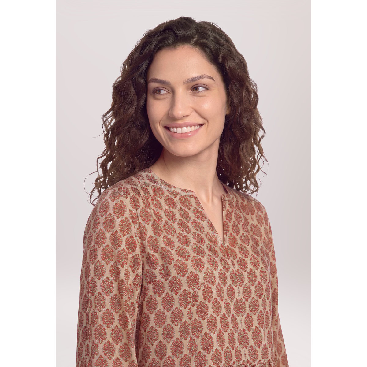 Blouse casual à fronce rosé/rosé, CARTOON