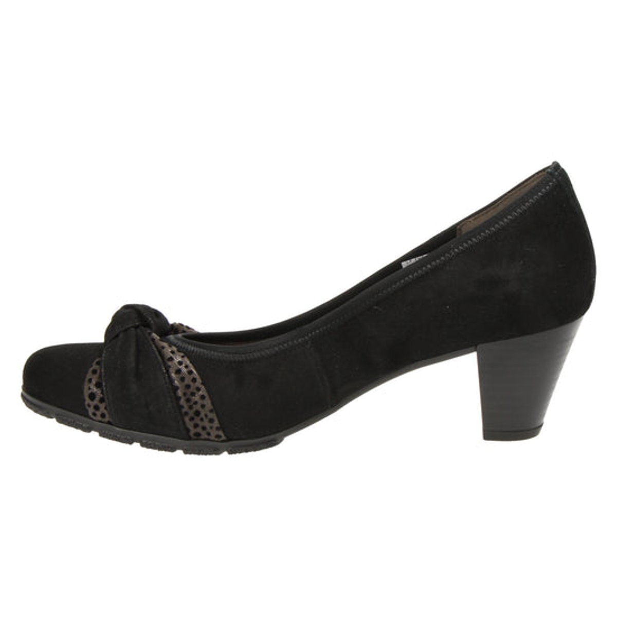 Escarpins en cuir noir, GABOR