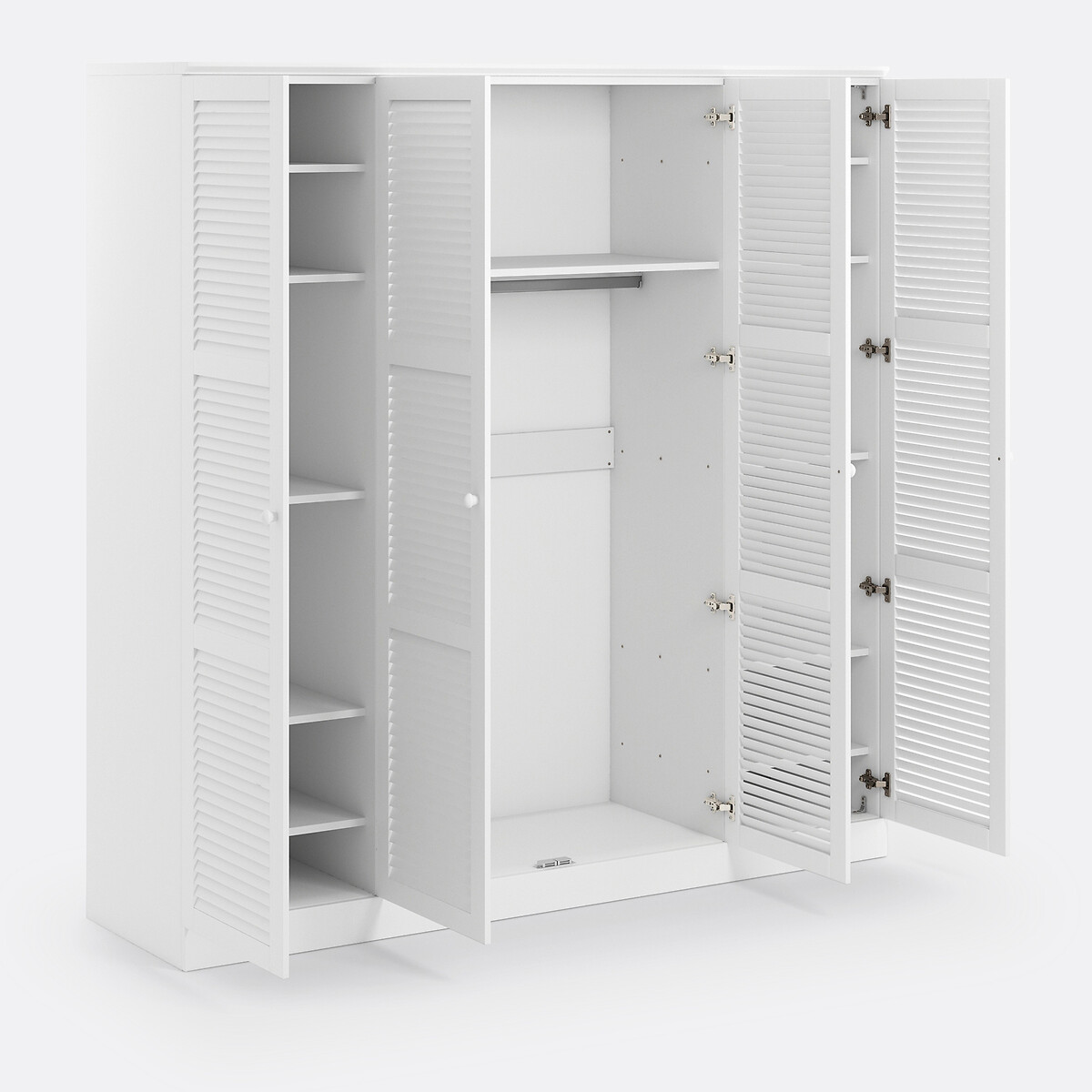 Kleiderschrank Mayor, 4-türig weiss, SO'HOME