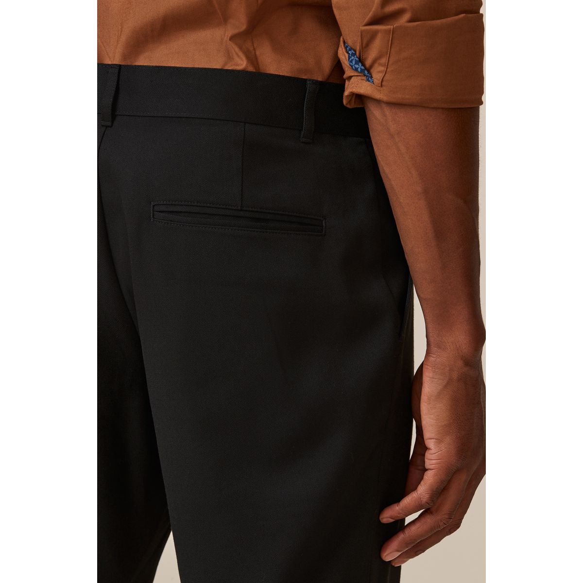 Pantalon habillé sans pinces noir, NEXT