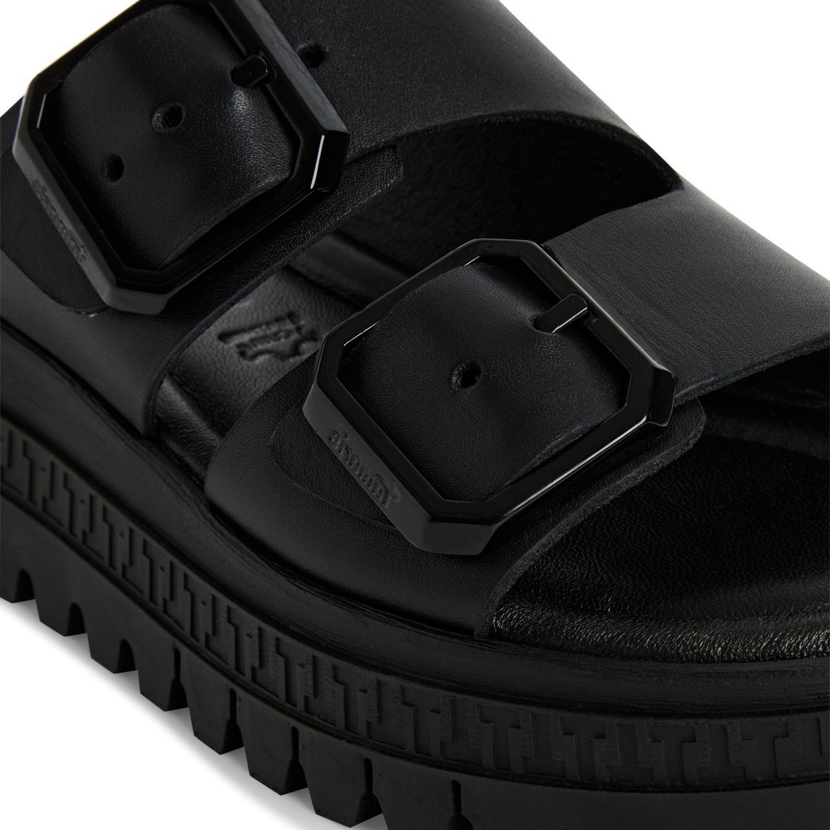 Mule noir cuir, TAMARIS